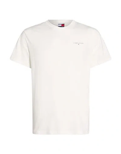 Tommy Jeans Man T-shirt White Size M Cotton