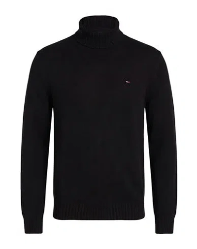 Tommy Jeans Man Turtleneck Black Size S Cotton