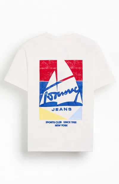 Tommy Jeans Sailboat Back Print Relaxed Fit T-shirt In White