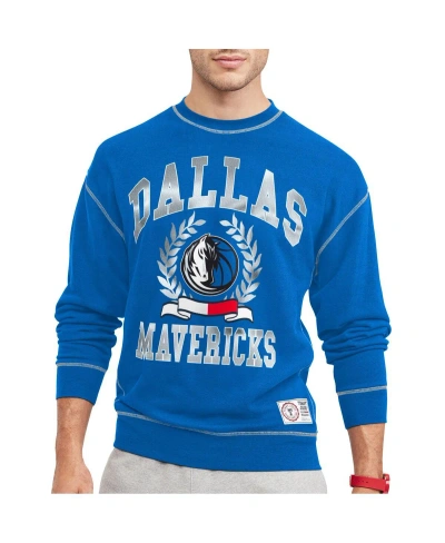 Tommy Jeans Men's  Blue Dallas Mavericks Peter French Terry Pullover Sweatshirt