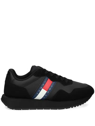 Tommy Jeans Modern Runner Sneakers In Black
