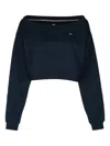 Tommy Jeans Off-shoulder Maglia Knitwear In Black