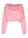 Tommy Jeans Off-shoulder Maglia Knitwear In Pink