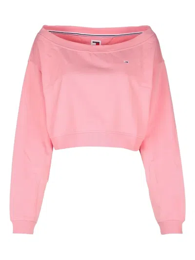 TOMMY JEANS OFF-SHOULDER MAGLIA KNITWEAR