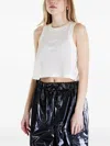 Tommy Jeans Open-stitch Tank Top In White