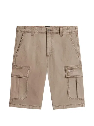 Tommy Jeans Otis Recycled-cotton Cargo Shorts In Neutral