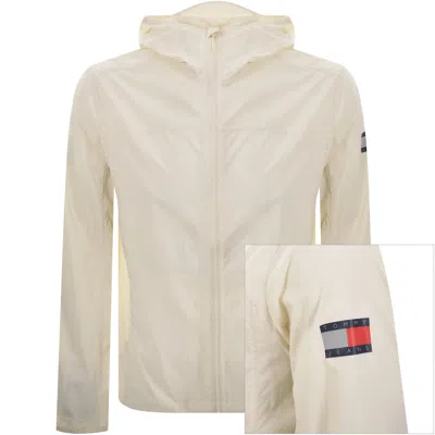 Tommy Jeans Outdoor Shell Jacket Cream In White