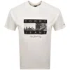 Tommy Jeans Photo Flag T Shirt Ecru In White