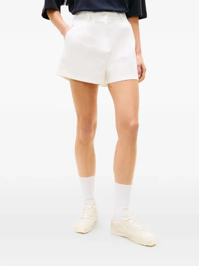 Tommy Jeans Pleated Logo-patch Shorts In Multi