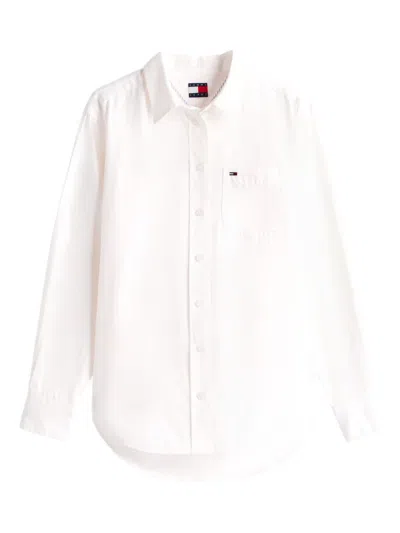 Tommy Jeans Pocket Shirt In White