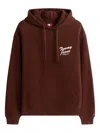 Tommy Jeans Pocketed Hoodie In Brown