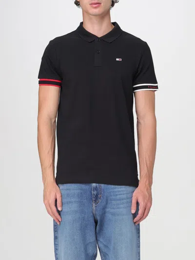 Tommy Jeans Polo Shirt  Men Color Black