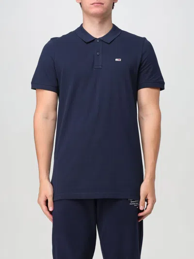 Tommy Jeans Polo Shirt  Men Color Blue In Blau