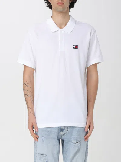 Tommy Jeans Polo Shirt  Men Color White