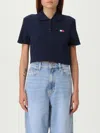Tommy Jeans Polo Shirt  Woman Color Blue In Blue