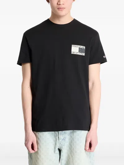 Tommy Jeans Printed T-shirt In Black