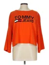 Tommy Jeans Pullover Sweater In Orange