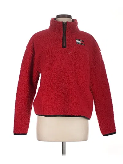 Pre-owned Tommy Jeans Pullover Sweater In Red