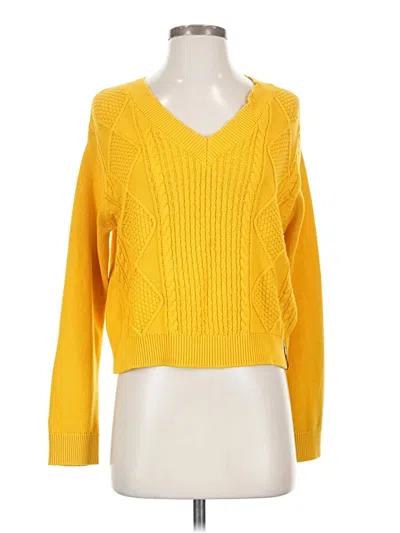 Pre-owned Tommy Jeans Pullover Sweater In Yellow
