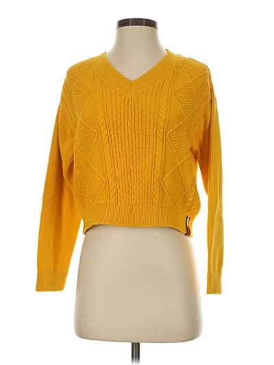 Pre-owned Tommy Jeans Pullover Sweater In Yellow