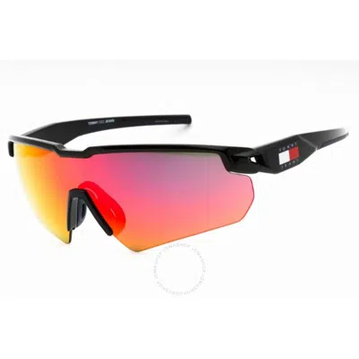 Tommy Jeans Red Multilayer Sport Unisex Sunglasses Tj 0098/s 0d51/uz 99