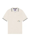 Tommy Jeans Regular Crest Polo In Oat Marl Heather