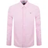 Tommy Jeans Regular Fit Oxford Shirt Pink In Pink