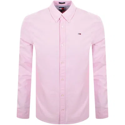 Tommy Jeans Regular Fit Oxford Shirt Pink