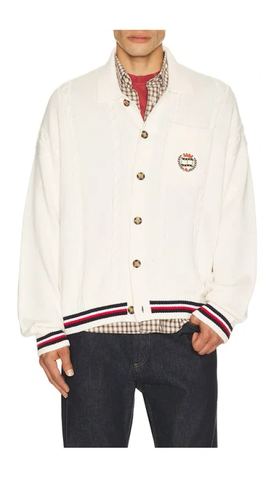 Tommy Jeans Relaxed 가디건 In White
