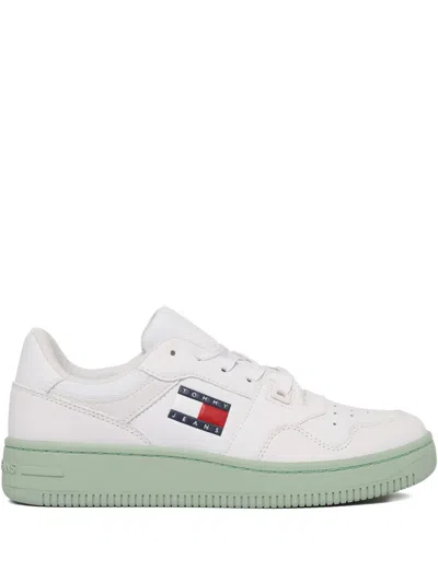 Tommy Jeans Retro Basket Sneakers In White