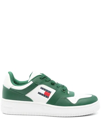 Tommy Jeans Retro Basket Sneakers In Green