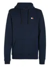 Tommy Jeans Ribbed Hoodie In Blue