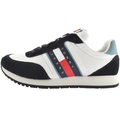 Tommy Jeans Runner Casual Trainers Blue In White