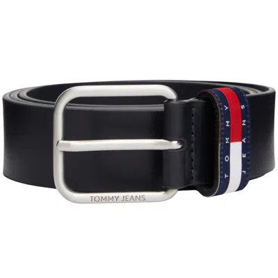 Tommy Jeans Ryan 3.5 Belt Dark Night Navy In Black