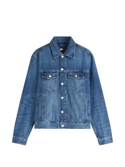 Tommy Jeans Ryan Logo-patch Denim Jacket In Multi