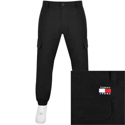 Tommy Jeans Ryan Ripstop Cargo Trousers Black