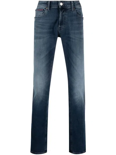 Tommy Jeans Scanton Mid-rise Slim-fit Jeans In Blue