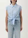 Tommy Jeans Shirt  Woman Color Sky Blue In Blue