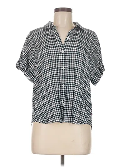 Pre-owned Tommy Jeans Short Sleeve Blouse In Blue