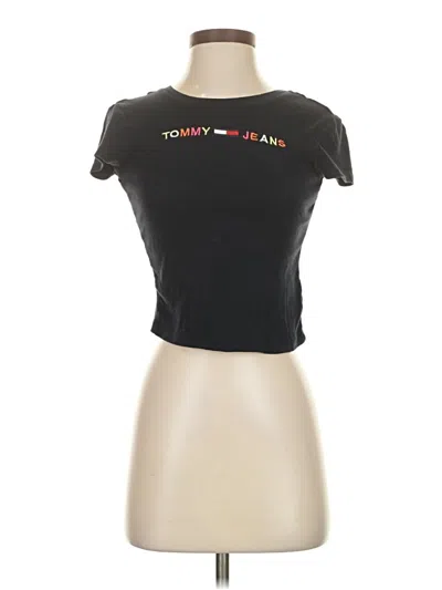 Pre-owned Tommy Jeans Short Sleeve T-shirt In Black