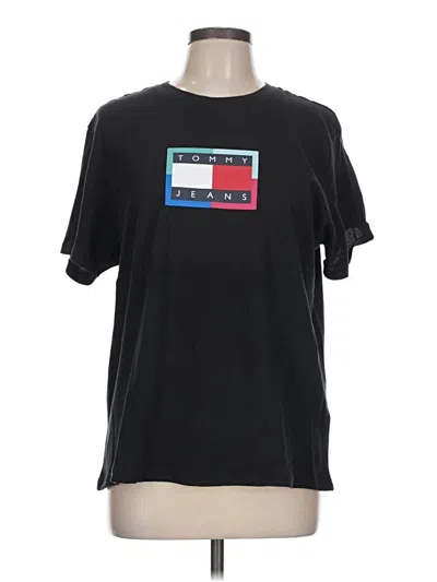 Pre-owned Tommy Jeans Short Sleeve T-shirt In Black