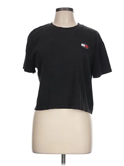 Pre-owned Tommy Jeans Short Sleeve T-shirt In Black