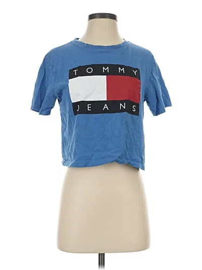 Pre-owned Tommy Jeans Short Sleeve T-shirt In Blue