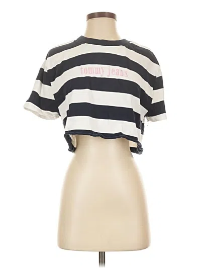 Pre-owned Tommy Jeans Short Sleeve T-shirt In Ivory
