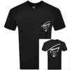 Tommy Jeans Sign City T Shirt Black In Black