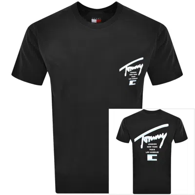 Tommy Jeans Signature City T Shirt Black
