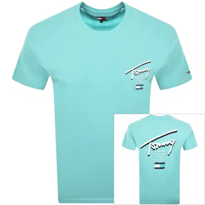 Tommy Jeans Signature City T Shirt Blue