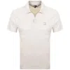 Tommy Jeans Skipper Collar Polo T Shirt Oat Marl In White