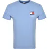 TOMMY JEANS TOMMY JEANS SLIM ESSENTIAL FLAG T SHIRT BLUE