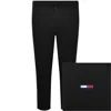 Tommy Jeans Slim Fit Badge Joggers Black In Black